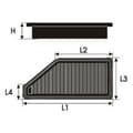 Miniatyrbilde 2 av 2: Luftfilter Green Filters P960137