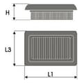 Miniatyrbilde 2 av 2: Luftfilter Green Filters P813843