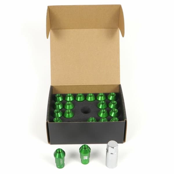 Set Nuttere OMP 7075 40 mm M14 x 1,50 20 uds Grønn