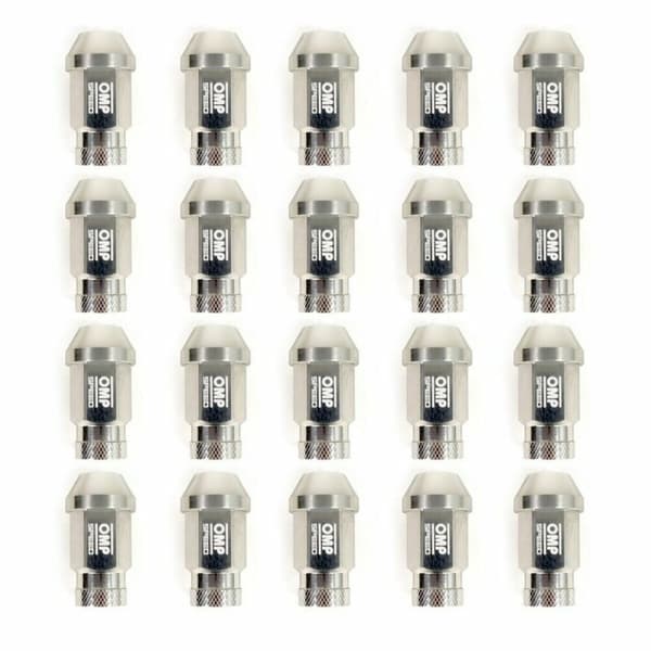 Set Nuttere OMP 7075 Sølv 20 uds M14 x 1,25