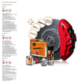 Miniatyrbilde 8 av 8: Malersett Foliatec 2160 RACING Bremsecaliper 3 Deler Rød