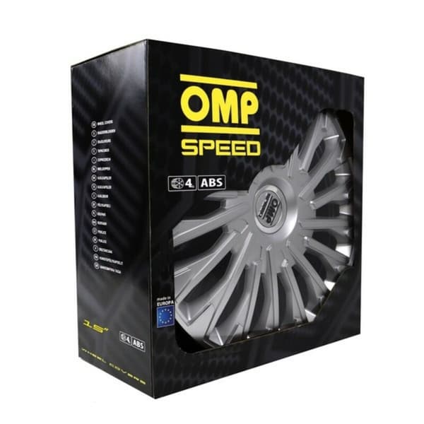 Pölykapseli OMP Stinger Speed Hopeinen 15" (4 uds)