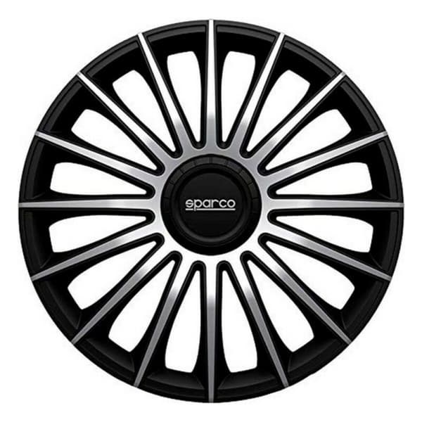 Pölykapseli Sparco Torino CS5 Musta Hopeinen 15" (4 uds)