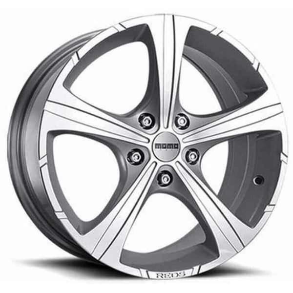 Auton renkaan vanne MOMO Black Knight Silver ET40