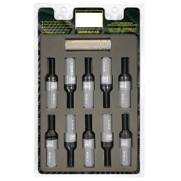 Ruuvisetti OMP OMPS09981204 28 mm Harmaa M12 x 1,50