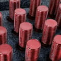 Pikkukuva 5 / 5: Set Mutterit OMP 27 mm Punainen 20 uds M14 x 1,25
