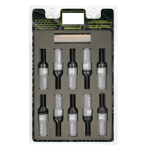 Ruuvisetti OMP OMPS09971404 28 mm Harmaa M14 x 1,25