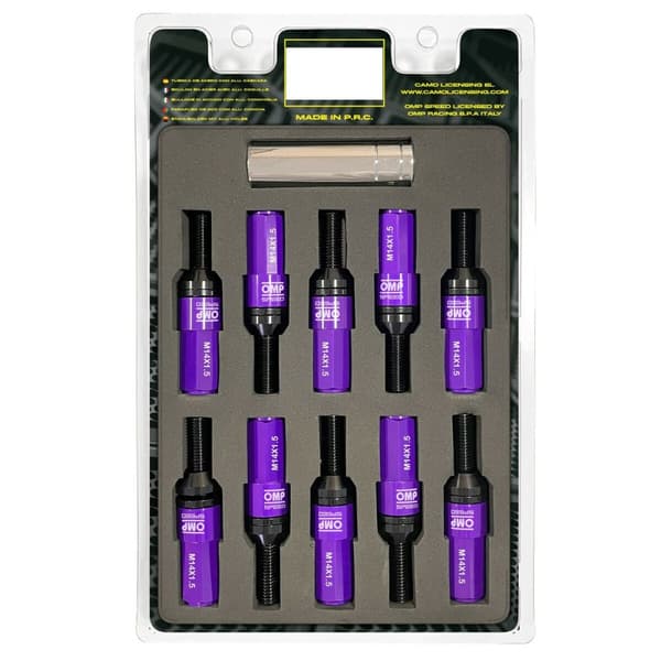 Ruuvisetti OMP OMPS09981411 28 mm Purppura M14 x 1,50