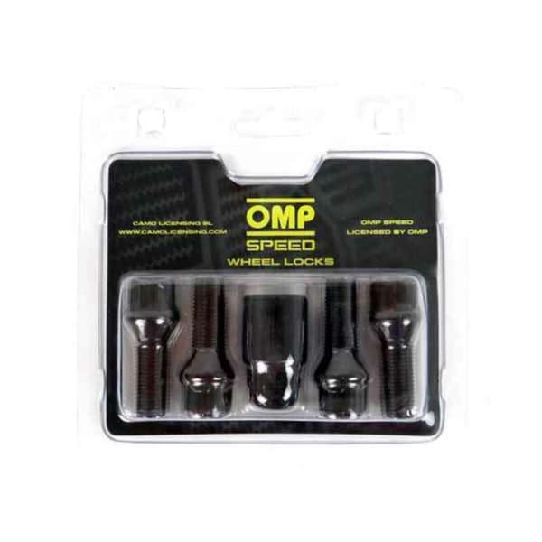 Skruvsats OMP OMPS09831401 M14 x 1,50 4 uds Svart