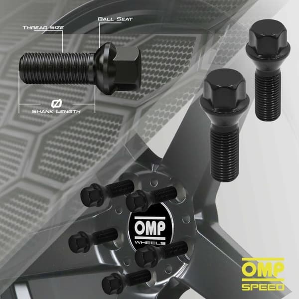 Skruvsats OMP OMPS09571401 M14 x 1,50 4 uds