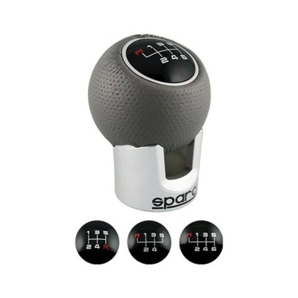 Reserveknop til gearstang Sparco Lazio Grå Chromsalt