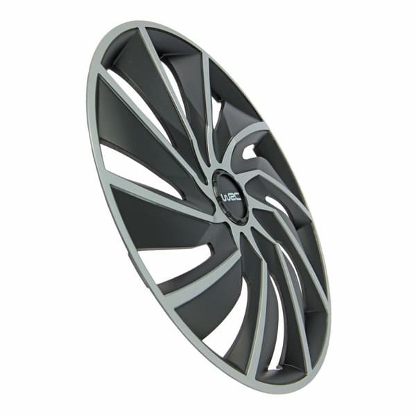 Hjulkapsel WRC 7598 Grå Sort/Grå 15" 4 Dele