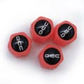 Miniatyrbillede 2 af 7: Sæt med stik og stikkontakter OCC Motorsport OCCLEV001 4 enheder Fluorescerende Rød