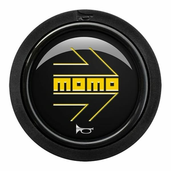 Ohjauspyörän torvipainike Momo MOMHOARW10BLKYER Musta 10 osaa