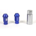Miniatyrbillede 1 af 4: Set Møtrikker OMP 7075 40 mm M14 x 1,50 20 uds Blå