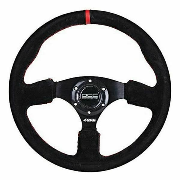 Kilpaohjauspyörä OCC Motorsport Revenge Alcantara Musta