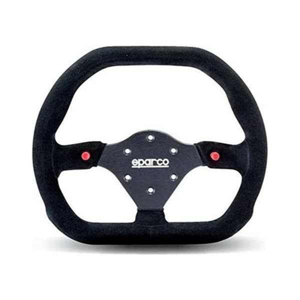 Kilpaohjauspyörä Sparco 015P310F2SN Mokkanahka (31 x 26 cm)