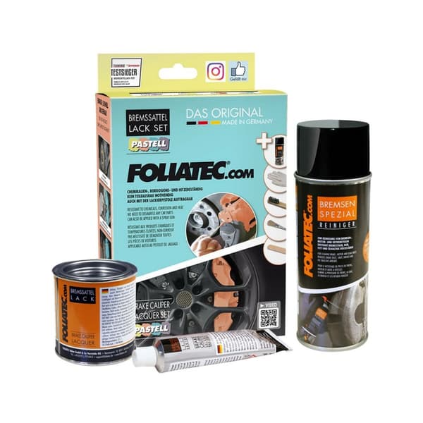 Maalaussetti Foliatec FO2221 Jarrusatulat Vanilja Keltainen