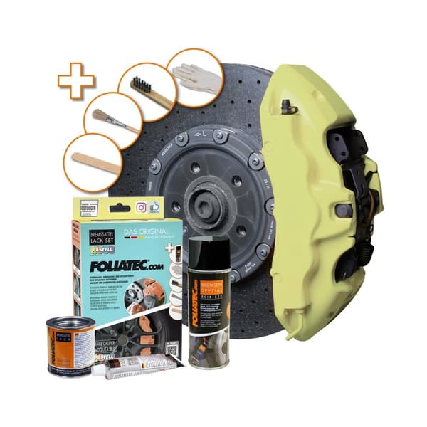 Maalaussetti Foliatec FO2221 Jarrusatulat Vanilja Keltainen
