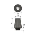 Miniatyrbild 4 av 4: Luftfilter Green Filters B62.75 Universal