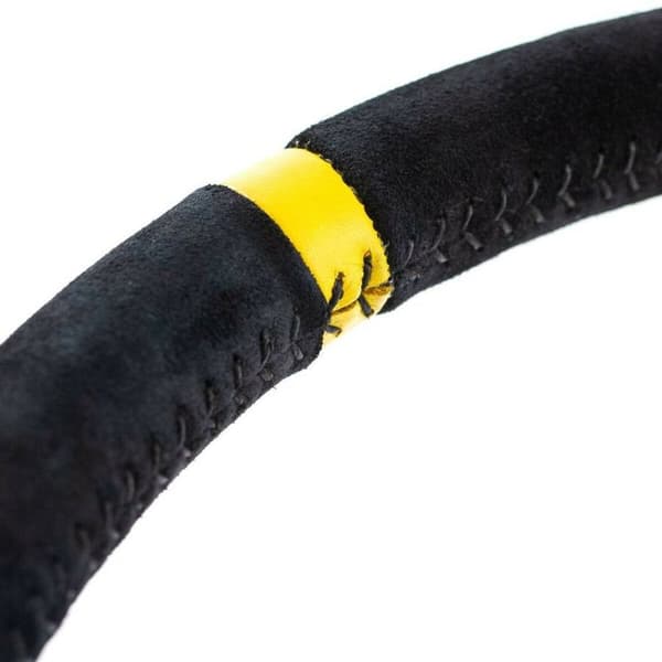 Kilpaohjauspyörä OMP OMPOD/2055/N Ø 35 cm Musta Musta/Keltainen