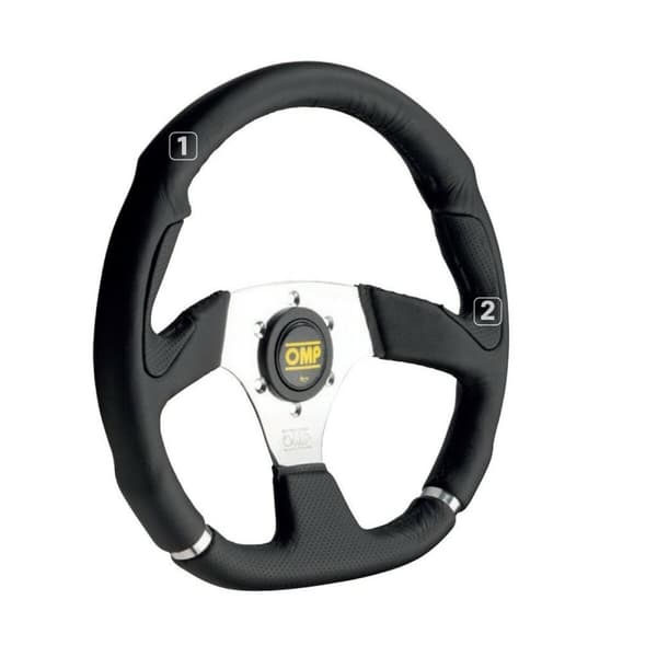 Racingratt OMP OD/2018/LN Ø 35 cm Svart Krom