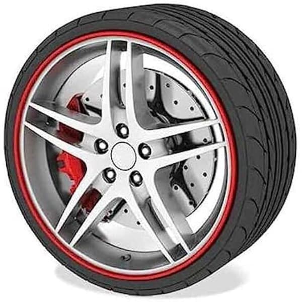 Fälgskydd - OCC Motorsport - 6 meter - 3M lim - Röd - Stötskydd