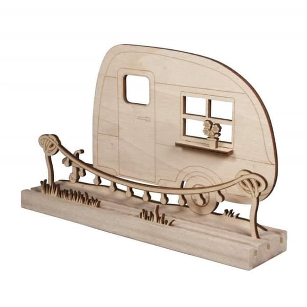 Rayher Hobby dekorativa former, Trä, Natur, 20x11,5x0,4cm - 46423505