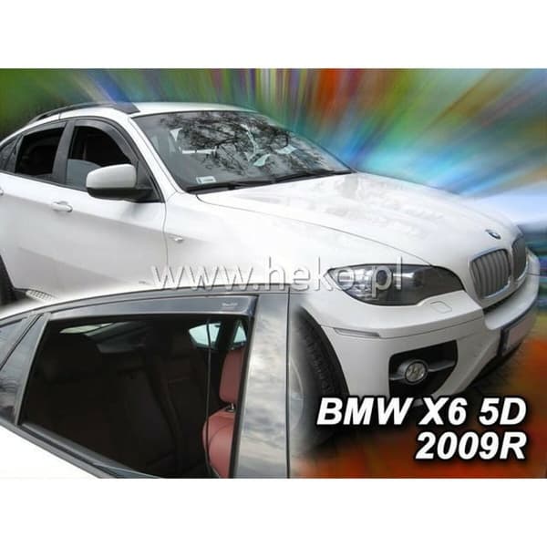 Tuulenohjain HEKO HO11142 BMW X6 (E71) Taka Eteenpäin 4 Kappaletta