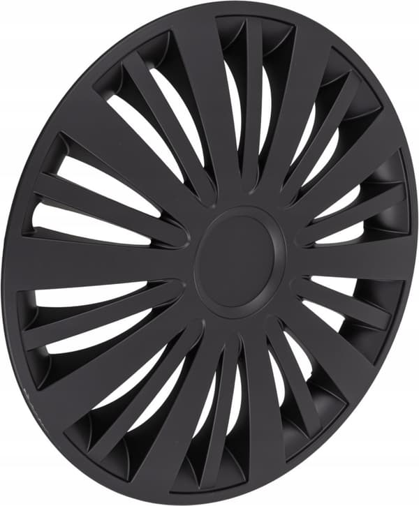16" UNIVERSAL NAVKAPSLER TIL STÅLFÆLGE SORT SÆT MED 4