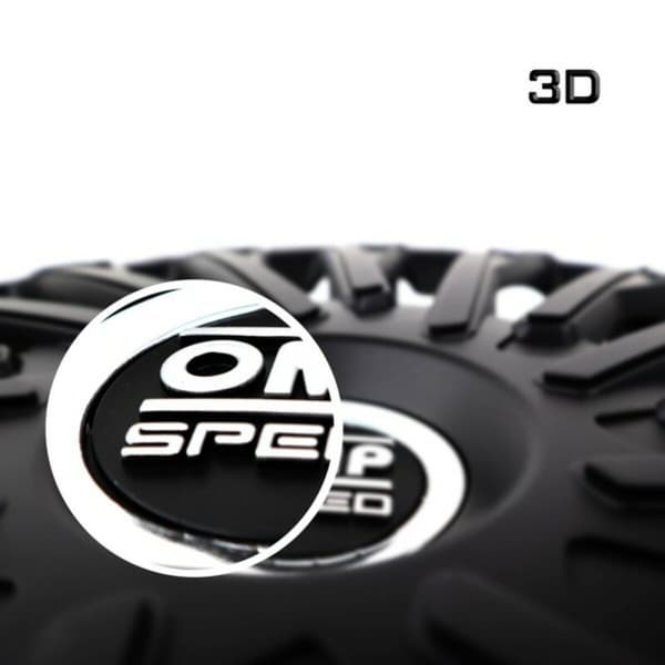 Pölykapseli OMP Stinger Speed Musta 14" (4 uds)