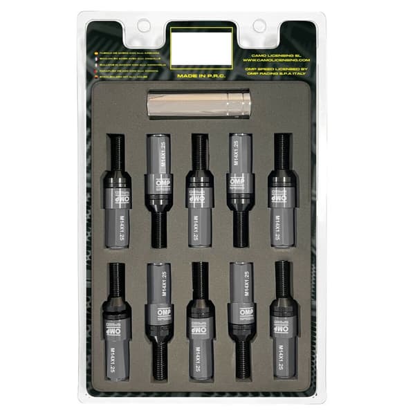 Ruuvisetti OMP OMPS09971402 28 mm Hopea M14 x 1,25