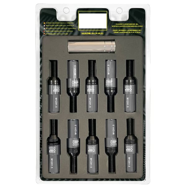 Ruuvisetti OMP OMPS09981202 28 mm Hopea M12 x 1,50