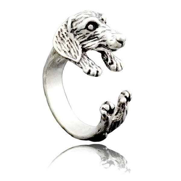 Ring TAX Hund Djurälskare Dachshund Silverfärg
