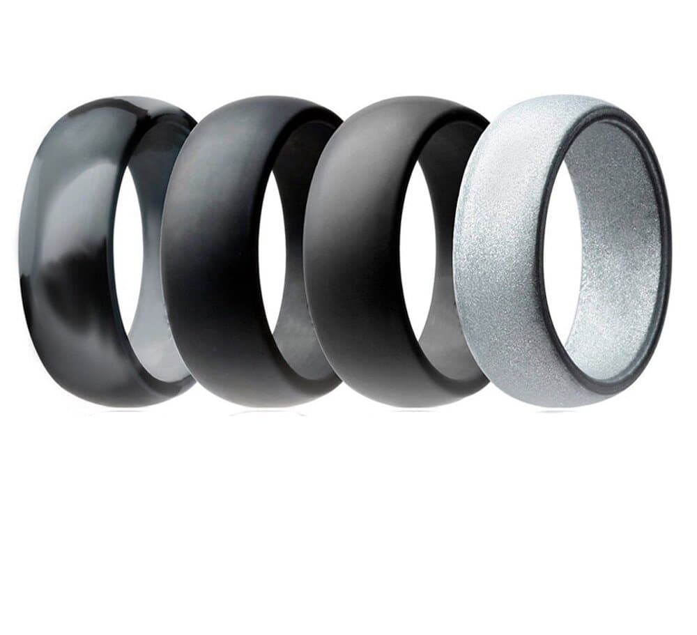 Silikonring fingerring- 4-pack