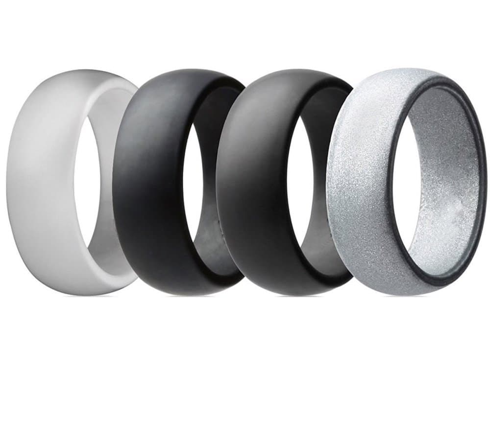 Silikonring fingerring- 4-pack
