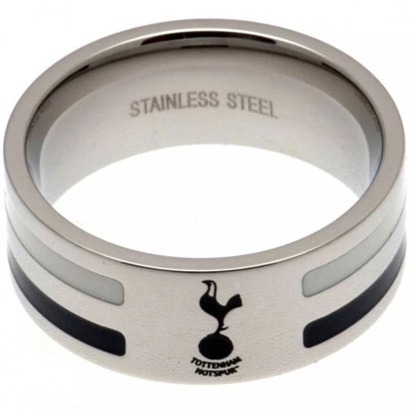Tottenham Hotspur FC Medium Colour Stripe Ring Silver One Size