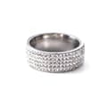 Miniatyrbild 5 av 11: Vacker ring med Zirkon strass guld och silver