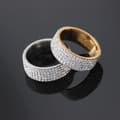 Miniatyrbild 2 av 11: Vacker ring med Zirkon strass guld och silver