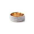 Miniatyrbild 1 av 11: Vacker ring med Zirkon strass guld och silver