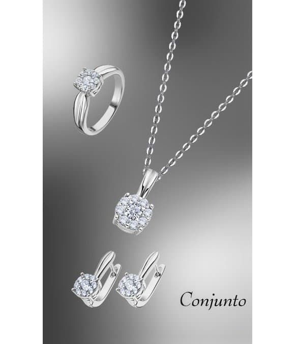 Lotus Silver Ladies rings earrings neck jewelry jewellery sets ear jewellery LP3120-6/316