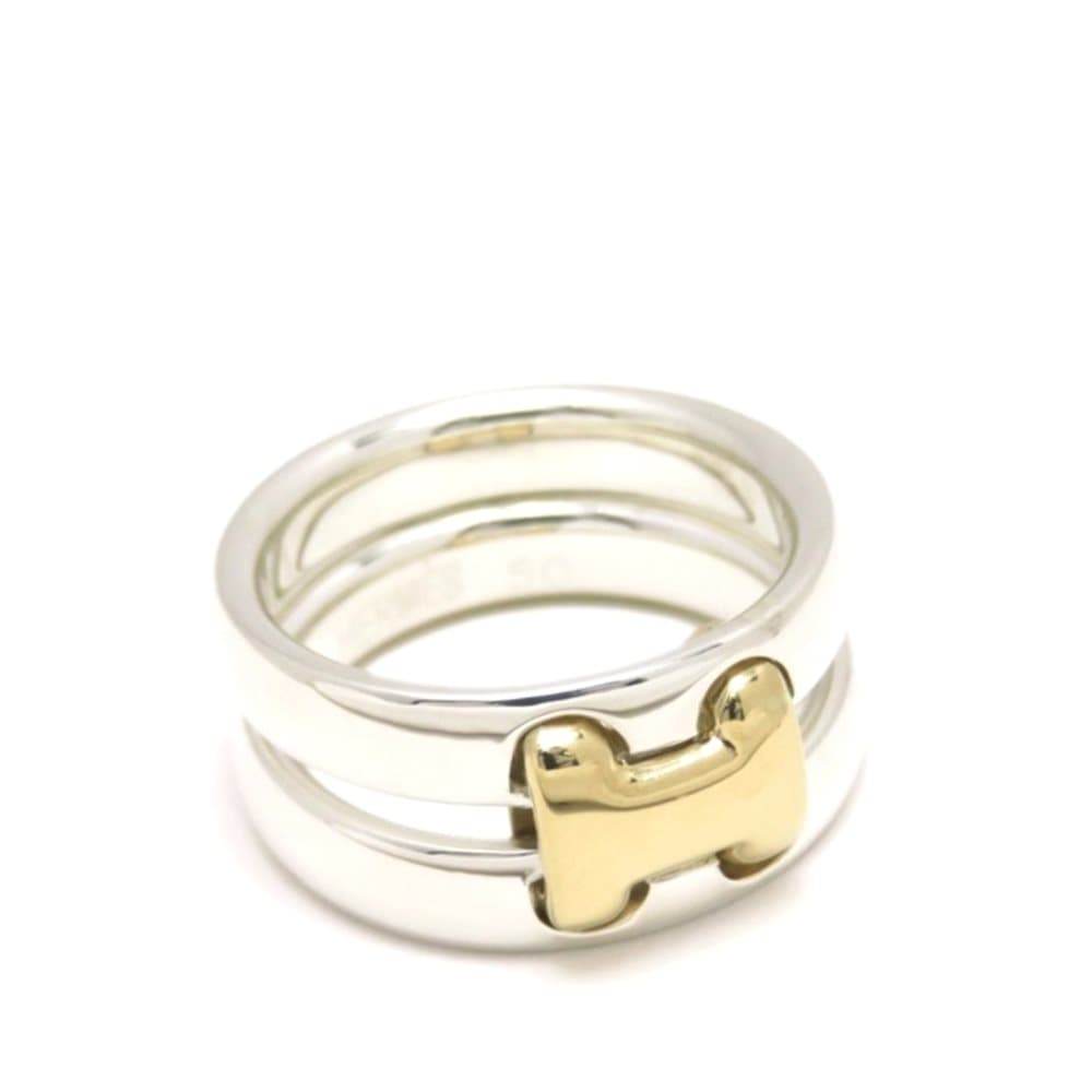 Hermes H Ring Silver