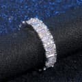 Miniatyrbild 3 av 11: Handgjord 925 silverpläterad ring med zircon för kvinnor diamant