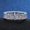 Miniatyrbild 5 av 11: Handgjord 925 silverpläterad ring med zircon för kvinnor diamant