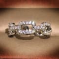 Miniatyrbillede 3 af 4: Unik håndlavet 925 sølvbelagt vintage ring i bånd