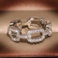 Miniatyrbillede 1 af 4: Unik håndlavet 925 sølvbelagt vintage ring i bånd