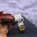 Miniatyrbild 5 av 10: 18 karat guldpläterad ring för män med zircon