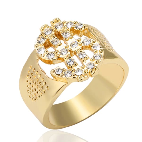 Guldring, US Dollartecken 10