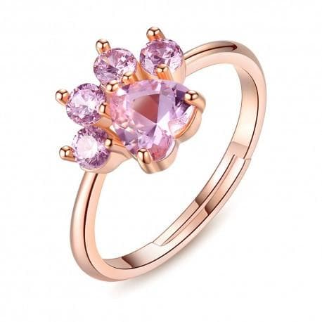 Ring med rosa hjärta