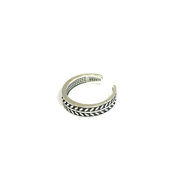 Äkta silverring, S 925, Lagerkrans